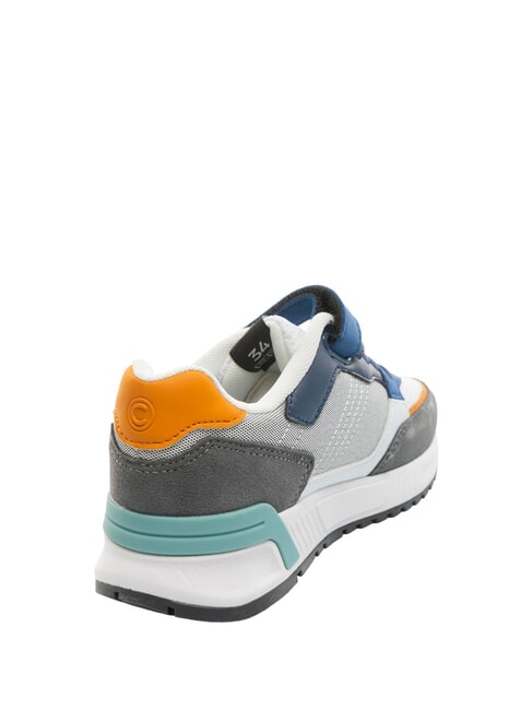 DALTON DIP Sneaker with tear white/blue/gray/orange - Baby Shoes