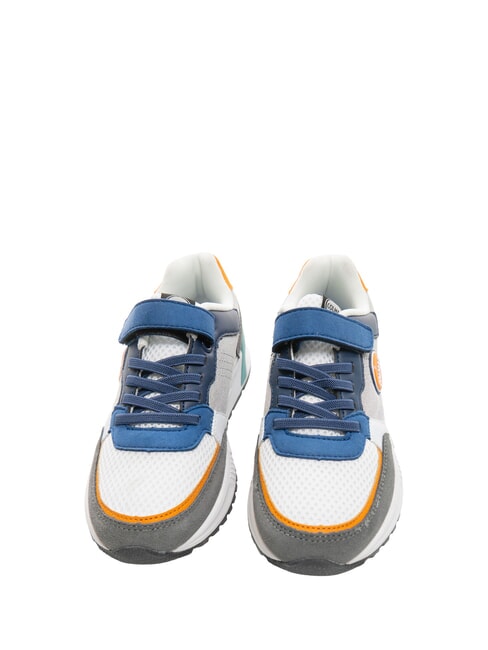 DALTON DIP Sneaker with tear white/blue/gray/orange - Baby Shoes