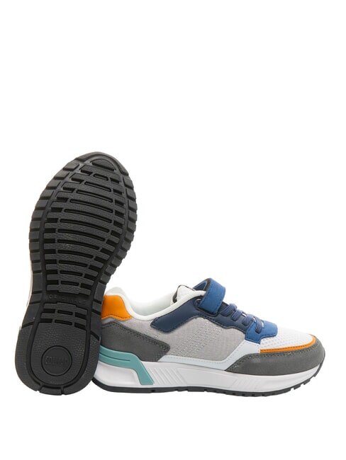 DALTON DIP Sneaker with tear white/blue/gray/orange - Baby Shoes