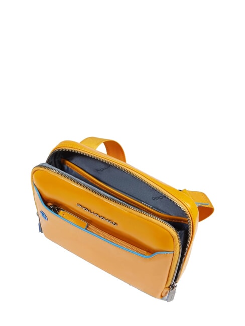 BLUE SQUARE Leather bag Yellow - Over-the-shoulder Bags for Men