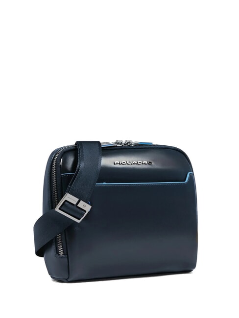 BLUE SQUARE Leather bag blue - Over-the-shoulder Bags for Men