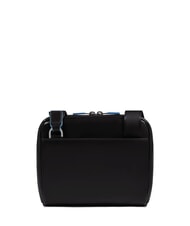 PIQUADRO BLUE SQUARE Leather bag Black - Over-the-shoulder Bags for Men - 3