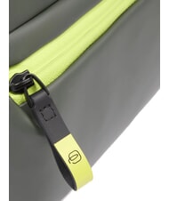 PIQUADRO CORNER SPECIALE GOMMATO Water repellent bag GREEN - Over-the-shoulder Bags for Men - 4