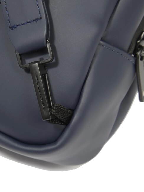 CORNER SPECIALE GOMMATO Water repellent bag blue - Over-the-shoulder Bags for Men