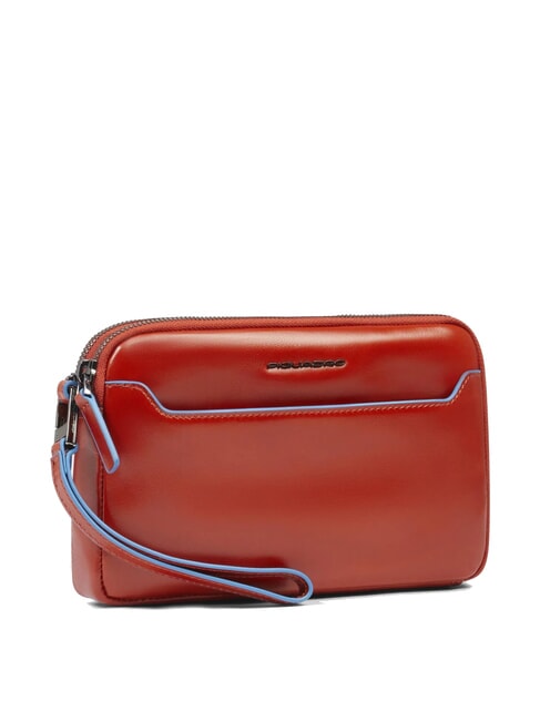 BLUE SQUARE Men's leather clutch bag leather4 - Tablet holder& Organizer