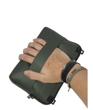 PIQUADRO CORNER SPECIALE GOMMATO iPad®mini pouch GREEN - Tablet holder& Organizer - 6