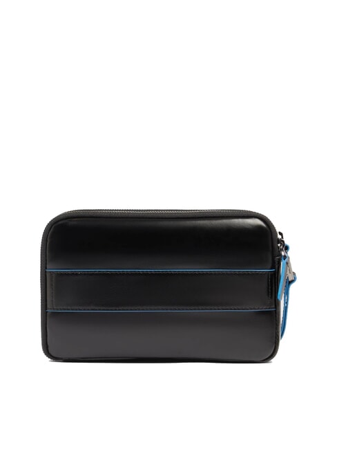 BLUE SQUARE Men's leather clutch bag Black - Tablet holder& Organizer
