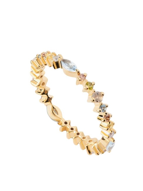 COLOR LOTUS Ring with colored stones gold - Rings