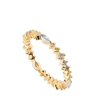 PDPAOLA COLOR LOTUS Ring with colored stones - Rings