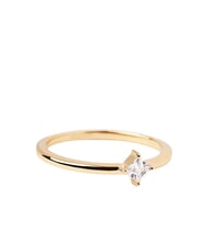 PDPAOLA THE NEW ESSENTIALS OBI Solitaire ring with zirconia gold - Rings - 4