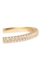 PDPAOLA THE NEW ESSENTIALS TIARA Gold Plated Zirconia Ring - Rings