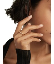 PDPAOLA THE NEW ESSENTIALS TIARA Gold Plated Zirconia Ring gold - Rings - 5