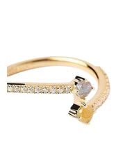 PDPAOLA JUNO Gold plated stone ring - Rings