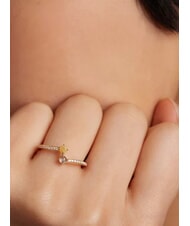 PDPAOLA JUNO Gold plated stone ring gold - Rings - 5