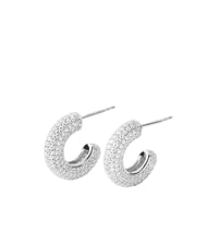 PDPAOLA THE NEW ESSENTIALS KING Domed hoop earrings - Earrings