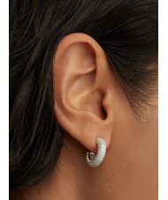 PDPAOLA THE NEW ESSENTIALS KING Domed hoop earrings silver - Earrings - 3