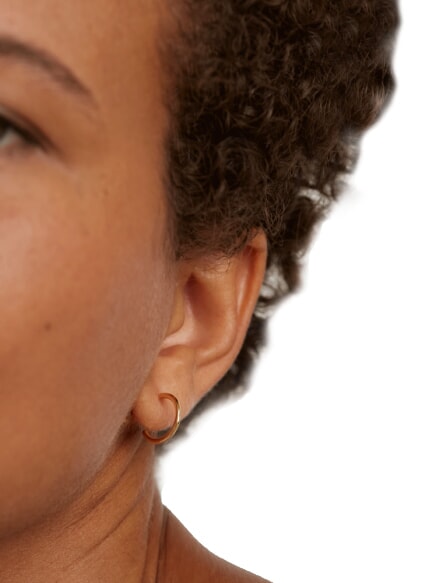 ESSENTIALS L'ABSOLU ENGRAVE ME  Gold Plated Earrings gold - Earrings