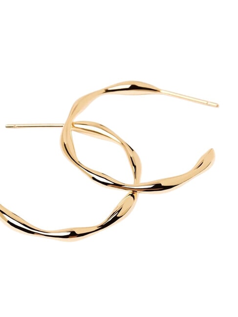 FIVE VANILLA Gold Plated Hoop Earrings gold - Earrings
