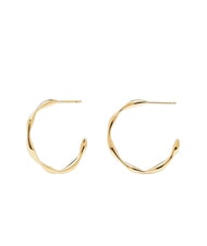 PDPAOLA FIVE VANILLA Gold Plated Hoop Earrings gold - Earrings - 6