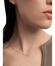 PDPAOLA COLOR GREEN FLEUR Pendant necklace with zirconia and claws gold - Necklaces - 4