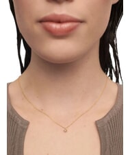 PDPAOLA COLOR GREY FLEUR Pendant necklace with zirconia and claws gold - Necklaces - 3