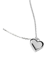 PDPAOLA L'ABSOLU ENGRAVE ME Silver necklace heart pendant - Necklaces