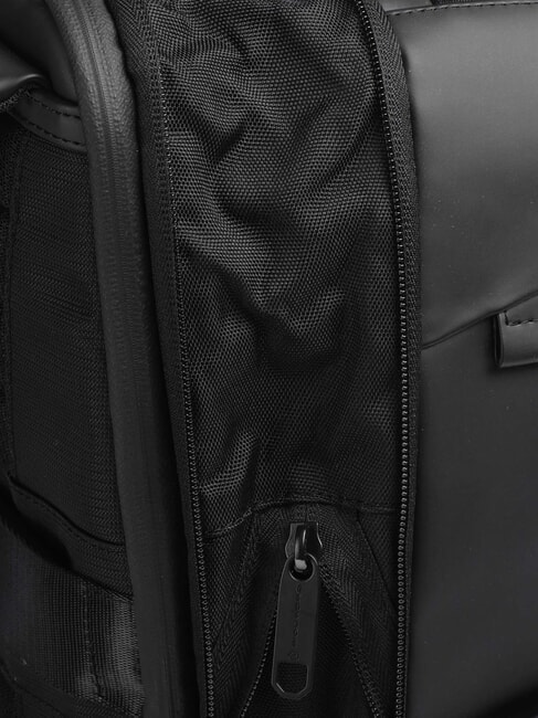 CORNER SPECIALE GOMMATO  14" laptop backpack, expandable Black - Laptop backpacks