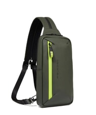 PIQUADRO CORNER SPECIALE GOMMATO  One-shoulder backpack GREEN - Laptop backpacks - 2