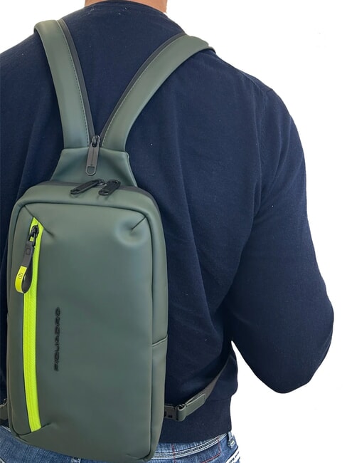 CORNER SPECIALE GOMMATO  One-shoulder backpack GREEN - Laptop backpacks