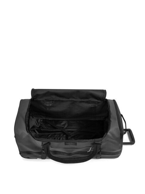 DUFFEL PACK WHEEL M Medium water-repellent duffel bag trolley tarp black2 - Semi-rigid Trolley Cases