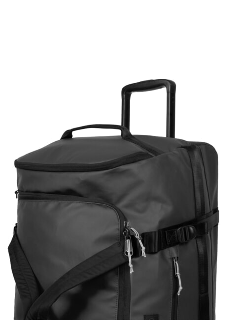DUFFEL PACK WHEEL M Medium water-repellent duffel bag trolley tarp black2 - Semi-rigid Trolley Cases