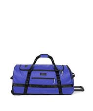 EASTPAK DUFFEL PACK WHEEL M Medium water-repellent duffel bag trolley tarp blue - Semi-rigid Trolley Cases - 3