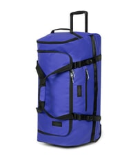EASTPAK DUFFEL PACK WHEEL M Medium water-repellent duffel bag trolley tarp blue - Semi-rigid Trolley Cases - 4