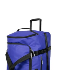 EASTPAK DUFFEL PACK WHEEL M Medium water-repellent duffel bag trolley tarp blue - Semi-rigid Trolley Cases - 5