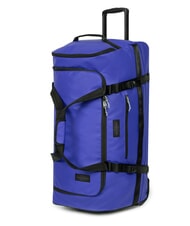 EASTPAK DUFFEL PACK WHEEL L Large water-repellent duffel bag trolley tarp blue - Semi-rigid Trolley Cases - 4