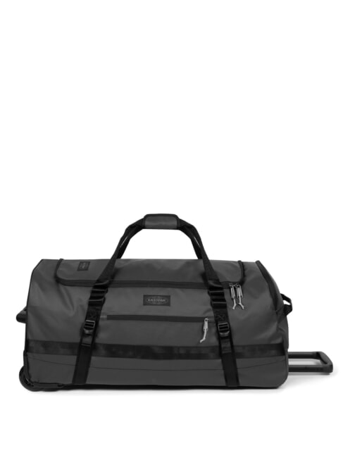 DUFFEL PACK WHEEL L Large water-repellent duffel bag trolley tarp black2 - Semi-rigid Trolley Cases