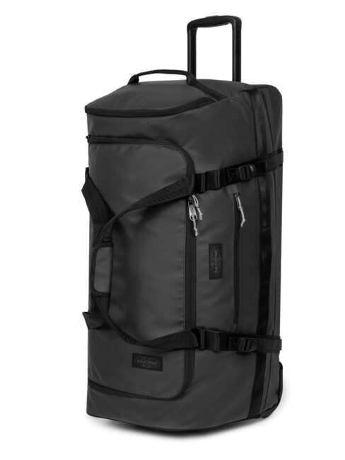 DUFFEL PACK WHEEL L Large water-repellent duffel bag trolley tarp black2 - Semi-rigid Trolley Cases