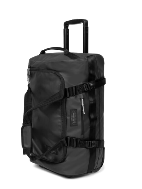 DUFFEL PACK WHEEL S Small water-repellent duffel bag trolley tarp black2 - Hand luggage
