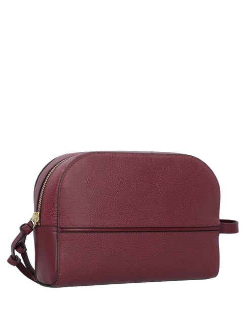 DOMITILLA  Beauty in leather Chianti / Bordeaux / Gold - Beauty Case