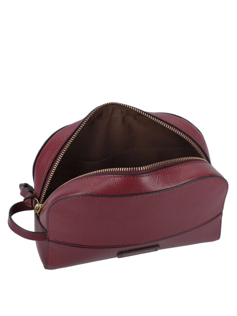 DOMITILLA  Beauty in leather Chianti / Bordeaux / Gold - Beauty Case