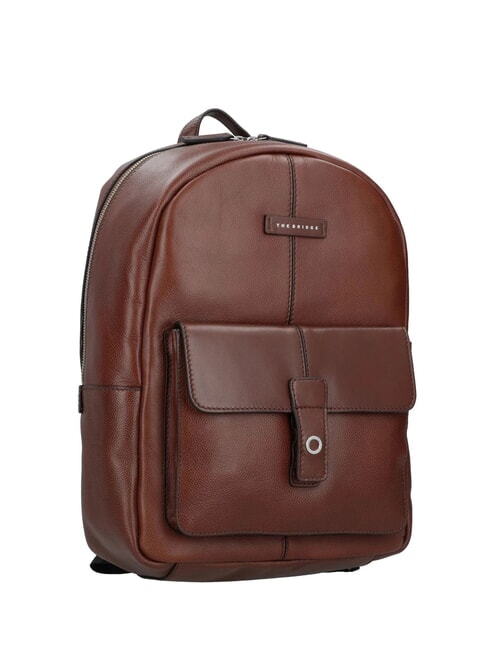 BIAGIO Leather backpack brown 14/ruthenium palladium - Backpacks & School and Leisure