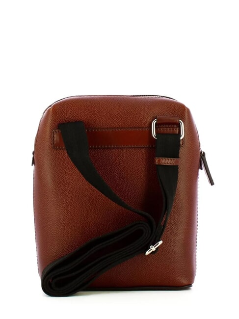 BIAGIO Leather bag brown 14/ruthenium palladium - Over-the-shoulder Bags for Men