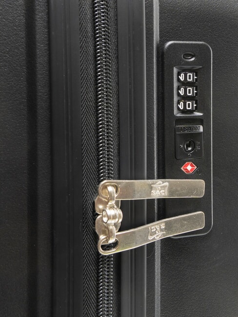 SLIDE Set of 3 trolleys: cabin+medium, large exp black - Trolley Set