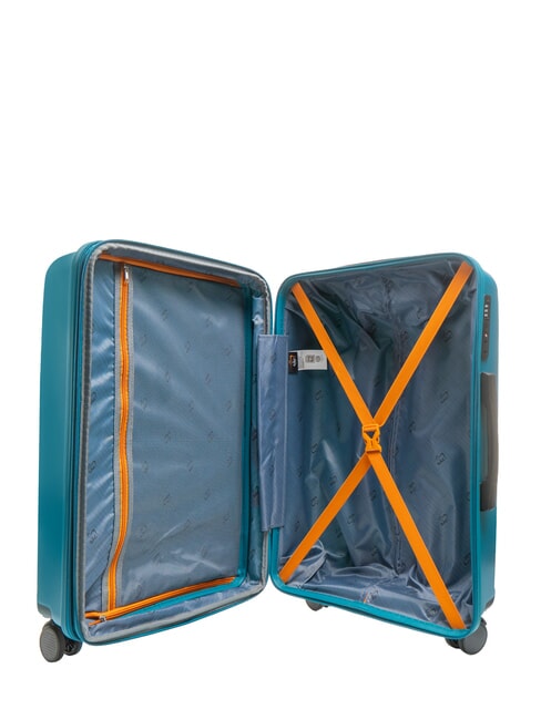 SLIDE Medium Expandable Trolley petrol blue - Rigid Trolley Cases