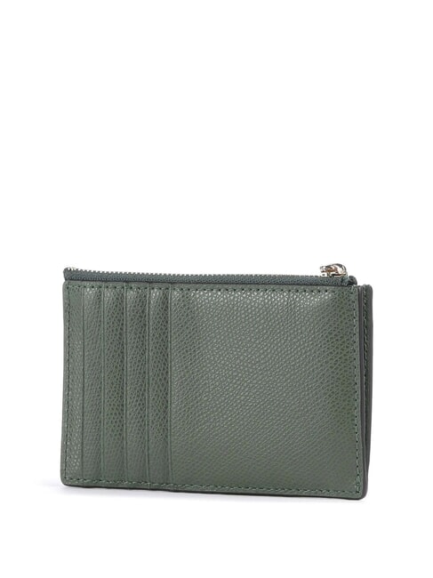 CAMELIA Flat leather wallet olive - Women’s Wallets