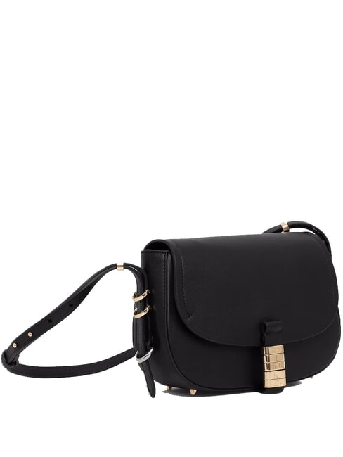 SADDLE Small leather shoulder bag black limousine-mix gal. gold-n - Women’s Bags