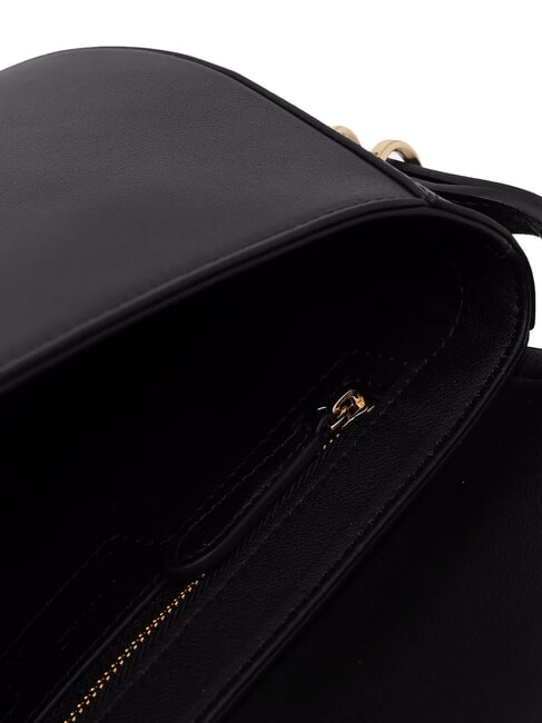 SADDLE Small leather shoulder bag black limousine-mix gal. gold-n - Women’s Bags