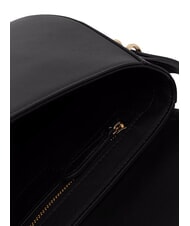 PINKO SADDLE Small leather shoulder bag black limousine-mix gal. gold-n - Women’s Bags - 4