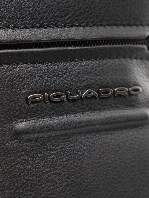 AKRON Leather backpack for 15.6" laptop Black - Laptop backpacks