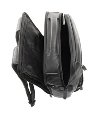PIQUADRO AKRON Leather backpack for 15.6" laptop Black - Laptop backpacks - 6